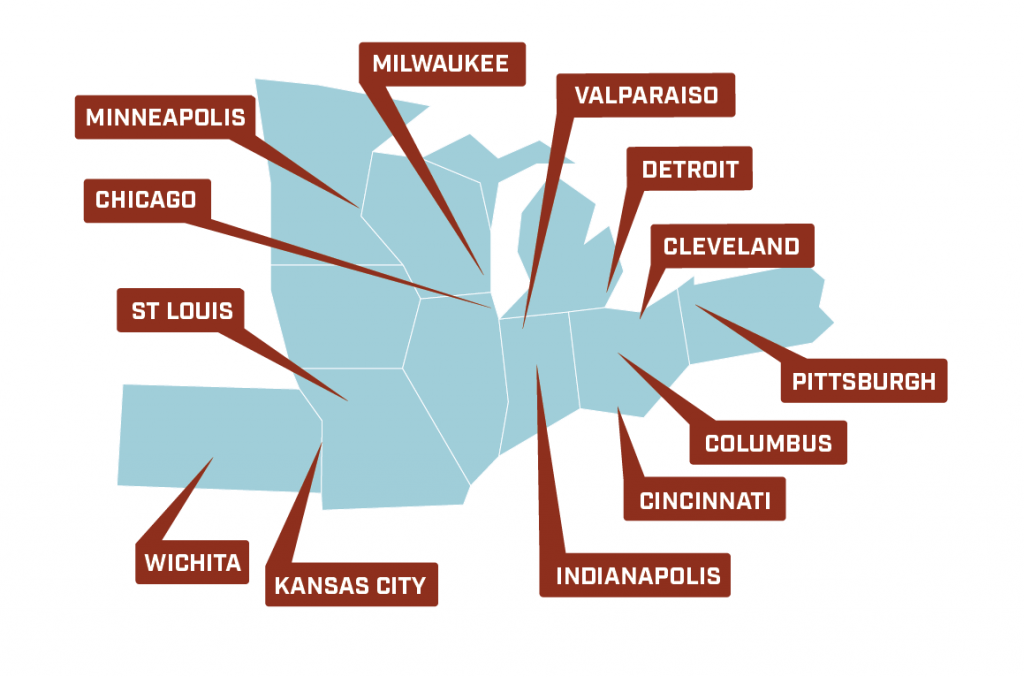 Midwest Urban Strategies (MUS) Partner Map