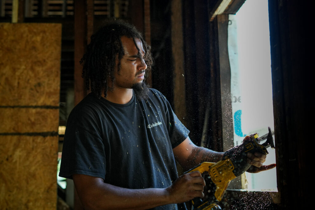 Indianapolis resident and participant of YouthBuild Indy